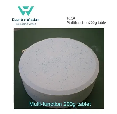 TCCA monitoiminen 200g tabletti uima-altaan veden desinfiointiaineeseen